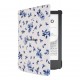 POCKETBOOK - Pocketbook funda shell series para verse + verse pro - patron flores blanco azul - H-S-634-F-WW